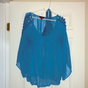 Sky blue blouse